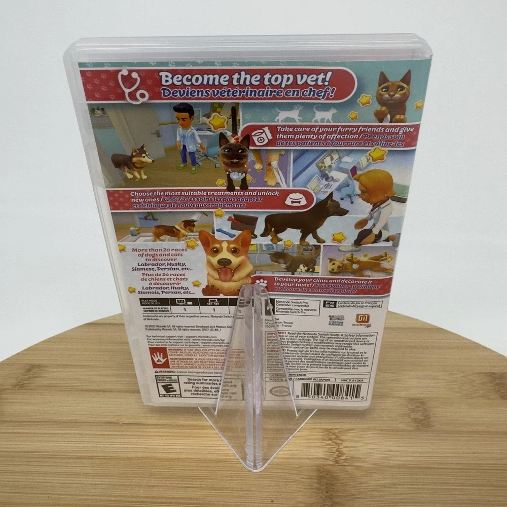 My‎ Universe Pet Clinic Cats & Dogs Nintendo Switch Game E Microids NTSC-U/C
